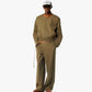 Jacket in Wool Twill and Monogram Print Leather