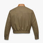 Jacket in Wool Twill and Monogram Print Leather