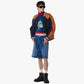 Ponte Varsity Jacket in Monogram Neoprene Jacquard