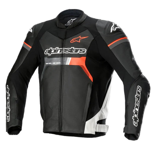GP Red & Black Force Leather Jacket