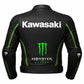 Kawasaki Monster  Racing leather Motorbike Jacket