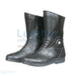 Black Leather Motorcycle Boots Cowhide Urban