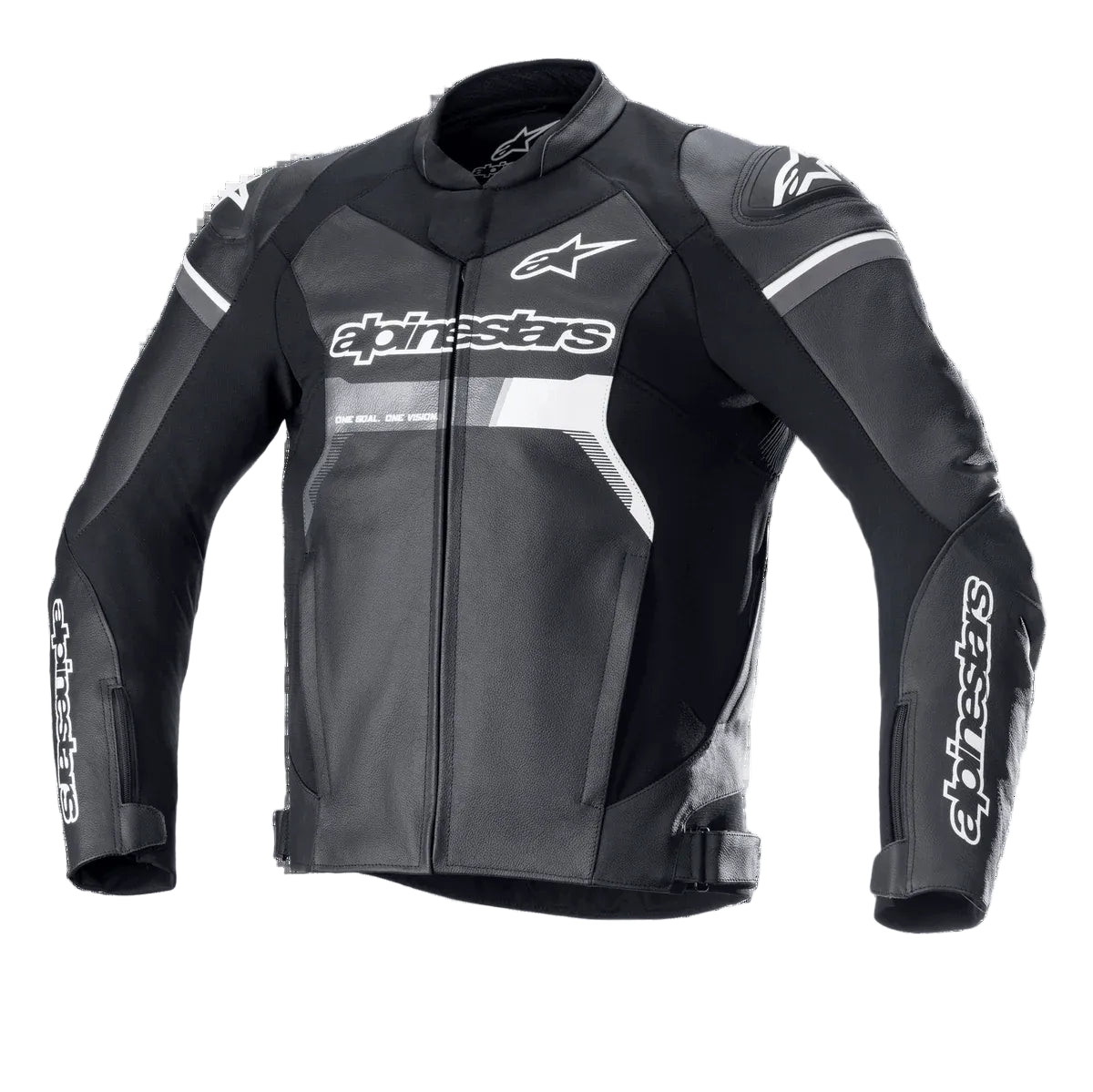 GP White & Black Force Leather Jacket