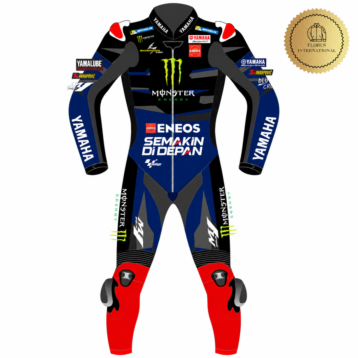 Yamaha Fabio Quartararo Leather Motorbike Racing Suit – Motorcycle Race Suit
